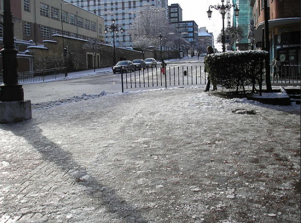 Slip & Fall in Icy Parking Lot is Compensable, In This Case